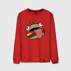 Свитшот хлопковый мужской Fortnite Burger, цвет: красный