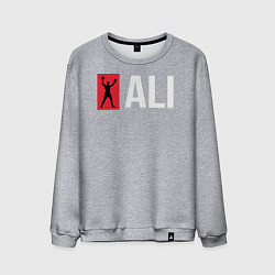 Свитшот хлопковый мужской ALI, цвет: меланж