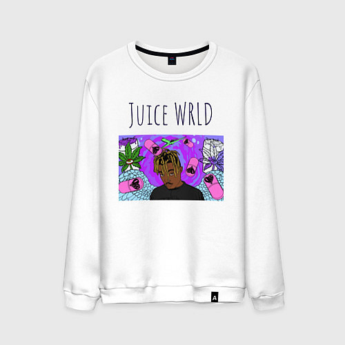 Мужской свитшот Juice WRLD / Белый – фото 1