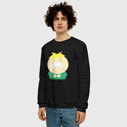 Свитшот хлопковый мужской South Park Баттерс, цвет: черный — фото 2