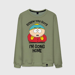Свитшот хлопковый мужской South Park, Эрик Картман, цвет: авокадо