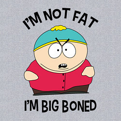 Свитшот хлопковый мужской Я не толстый, цвет: меланж — фото 2