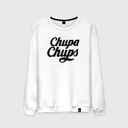 Свитшот хлопковый мужской Chupa-Chups Logo, цвет: белый