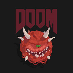 Свитшот хлопковый мужской DOOM, цвет: черный — фото 2