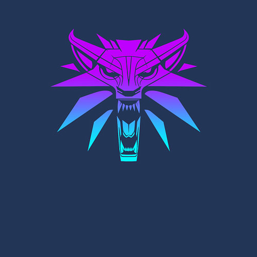 Мужской свитшот ВЕДЬМАК / Тёмно-синий – фото 3