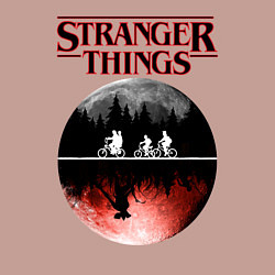 Свитшот хлопковый мужской Очень странные дела, цвет: пыльно-розовый — фото 2