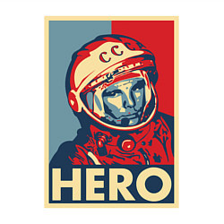 Свитшот хлопковый мужской ЮРИЙ ГАГАРИН, цвет: белый — фото 2