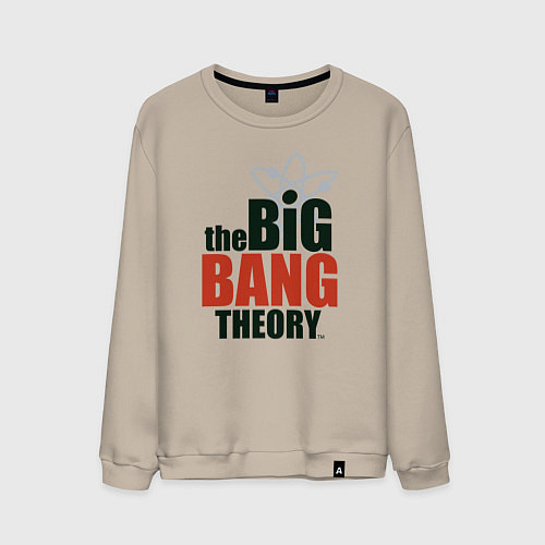 Мужской свитшот Big Bang Theory logo / Миндальный – фото 1