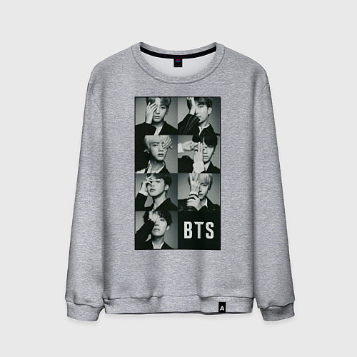 Мужской свитшот BTS / Меланж – фото 1
