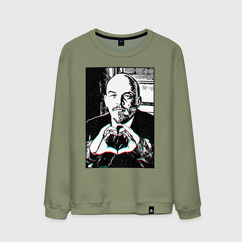 Мужской свитшот Ленин Oko / Авокадо – фото 1