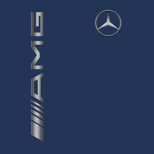 Мужской свитшот MERCEDES-BENZ AMG / Тёмно-синий – фото 3