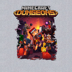 Свитшот хлопковый мужской Minecraft Dungeons, цвет: меланж — фото 2