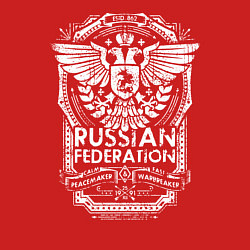 Свитшот хлопковый мужской Russian Federation, цвет: красный — фото 2
