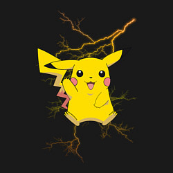 Свитшот хлопковый мужской Pikachu, цвет: черный — фото 2