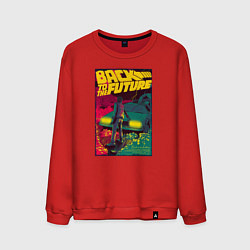Свитшот хлопковый мужской Back to the Future, цвет: красный