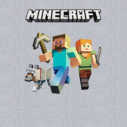 Свитшот хлопковый мужской MINECRAFT, цвет: меланж — фото 2