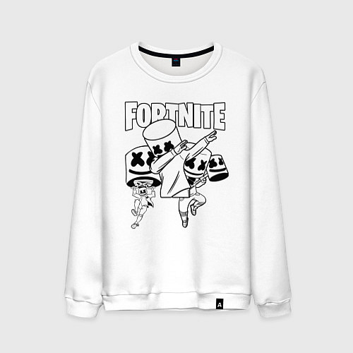 Мужской свитшот FORTNITE x MARSHMELLO / Белый – фото 1