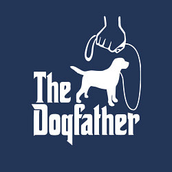 Свитшот хлопковый мужской The Dogfather - пародия, цвет: тёмно-синий — фото 2