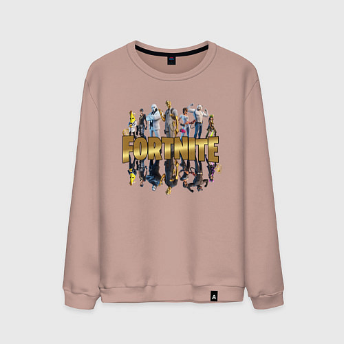 Мужской свитшот Fortnite Chapter 2 / Пыльно-розовый – фото 1