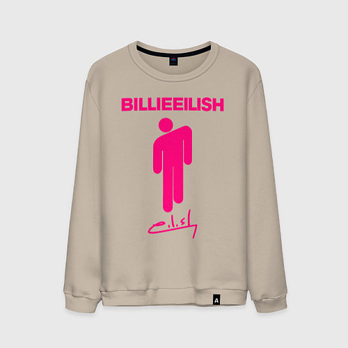 Мужской свитшот BILLIE EILISH / Миндальный – фото 1