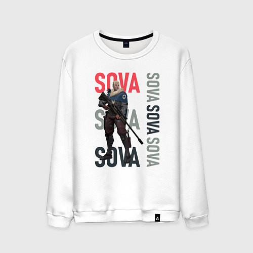 Мужской свитшот Valorant Sova / Белый – фото 1