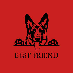 Свитшот хлопковый мужской ОВЧАРКА BEST FRIEND Z, цвет: красный — фото 2