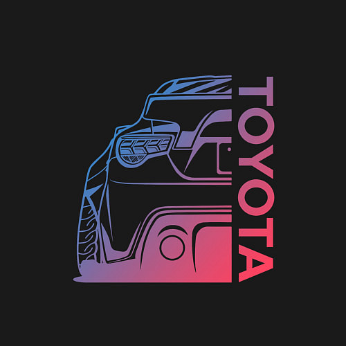 Мужской свитшот TOYOTA Z / Черный – фото 3