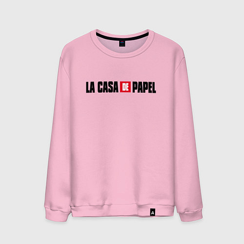 Мужской свитшот La Casa de Papel Z / Светло-розовый – фото 1