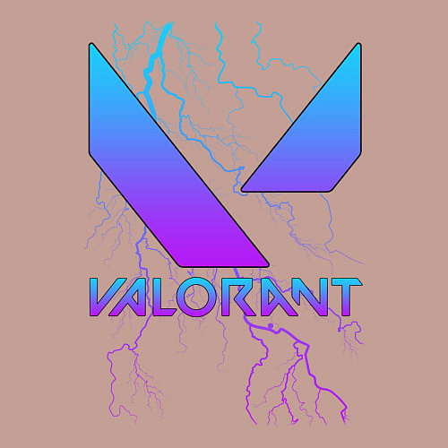 Мужской свитшот VALORANT / Пыльно-розовый – фото 3
