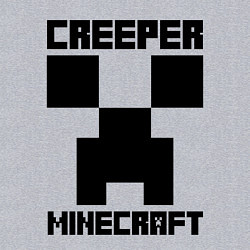 Свитшот хлопковый мужской MINECRAFT CREEPER, цвет: меланж — фото 2