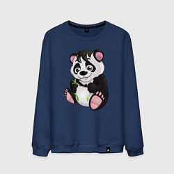 Свитшот хлопковый мужской Панденыш Panda, цвет: тёмно-синий