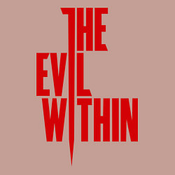 Свитшот хлопковый мужской The Evil Within, цвет: пыльно-розовый — фото 2