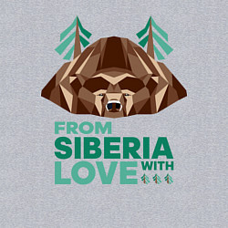 Свитшот хлопковый мужской Из Сибири с любовью, цвет: меланж — фото 2