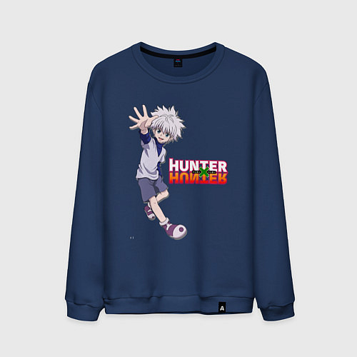 Мужской свитшот Киллуа Hunter x Hunter / Тёмно-синий – фото 1