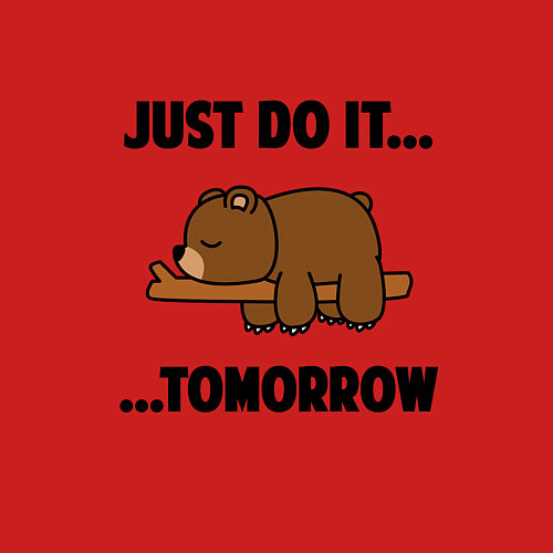 Мужской свитшот Мишка / Красный – фото 3