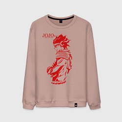 Свитшот хлопковый мужской JoJo Bizarre Adventure, цвет: пыльно-розовый