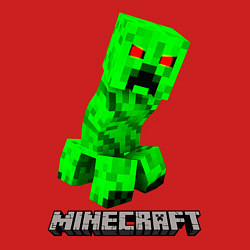 Свитшот хлопковый мужской MINECRAFT CREEPER, цвет: красный — фото 2