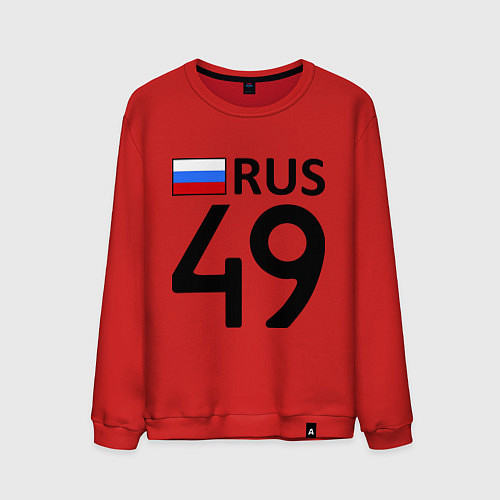 Мужской свитшот RUS 49 / Красный – фото 1