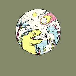 Свитшот хлопковый мужской Последняя вечеринка, цвет: авокадо — фото 2