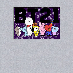 Свитшот хлопковый мужской BT21, цвет: меланж — фото 2