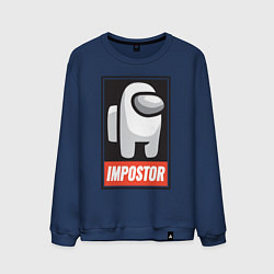 Свитшот хлопковый мужской Among Us, цвет: тёмно-синий