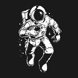 Свитшот хлопковый мужской Space american football, цвет: черный — фото 2