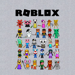 Свитшот хлопковый мужской ROBLOX PIGGY, цвет: меланж — фото 2