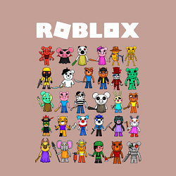 Свитшот хлопковый мужской ROBLOX PIGGY, цвет: пыльно-розовый — фото 2