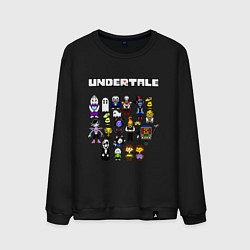 Свитшот хлопковый мужской UNDERTALE, цвет: черный