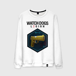 Свитшот хлопковый мужской Watch Dogs Legion, цвет: белый