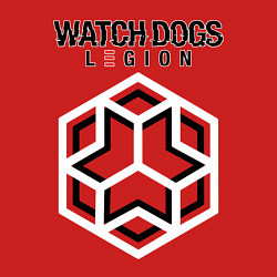 Свитшот хлопковый мужской Футурологи Watch Dogs Legion, цвет: красный — фото 2