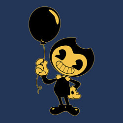 Свитшот хлопковый мужской Bendy And The Ink Machine, цвет: тёмно-синий — фото 2