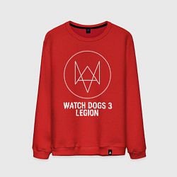 Свитшот хлопковый мужской WATCH DOGS: LEGION, цвет: красный