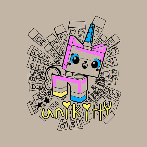 Мужской свитшот Lego: Unikitty / Миндальный – фото 3